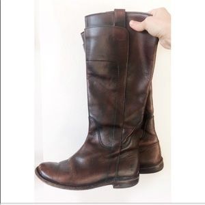 Frye tall leather boots size 6.5